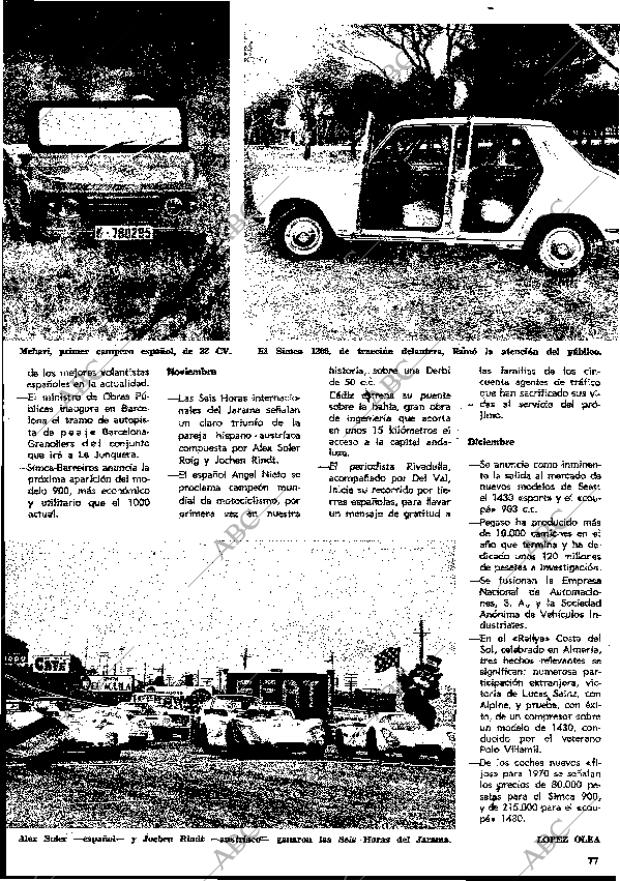 BLANCO Y NEGRO MADRID 24-01-1970 página 77