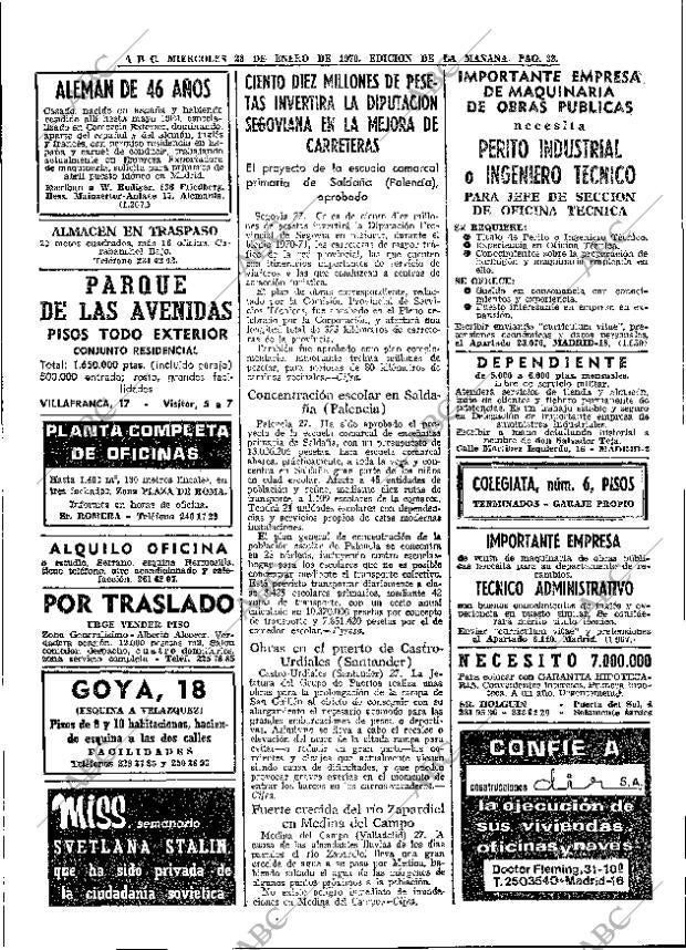 ABC MADRID 28-01-1970 página 32