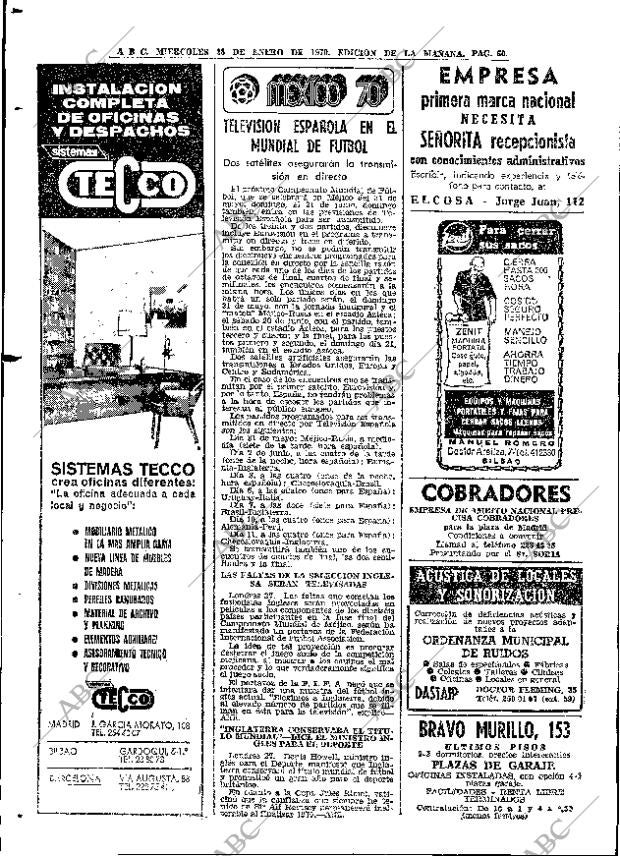 ABC MADRID 28-01-1970 página 60