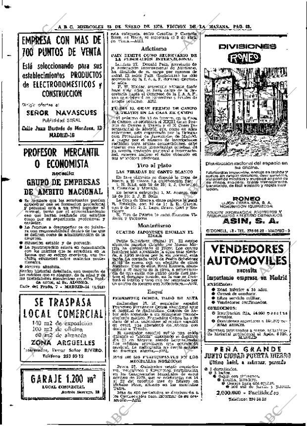 ABC MADRID 28-01-1970 página 62