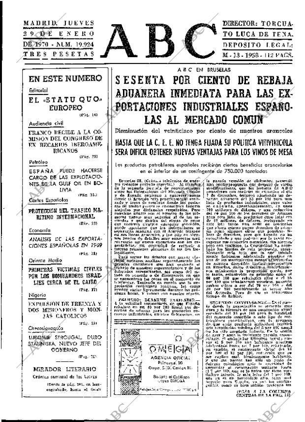 ABC MADRID 29-01-1970 página 13