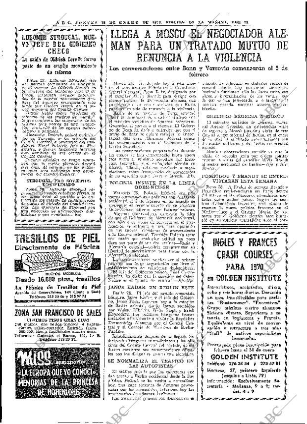 ABC MADRID 29-01-1970 página 21