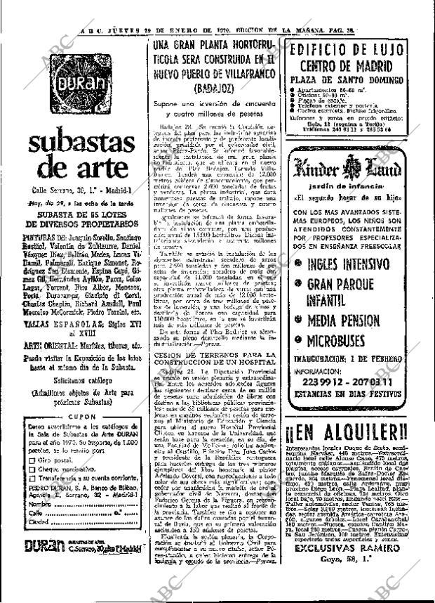 ABC MADRID 29-01-1970 página 38