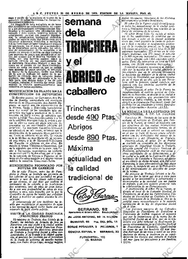 ABC MADRID 29-01-1970 página 42