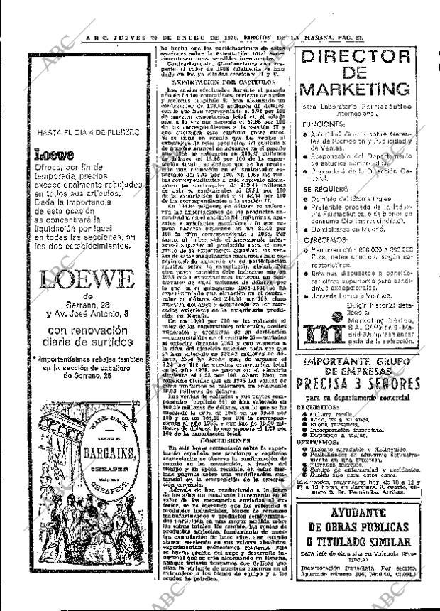 ABC MADRID 29-01-1970 página 52