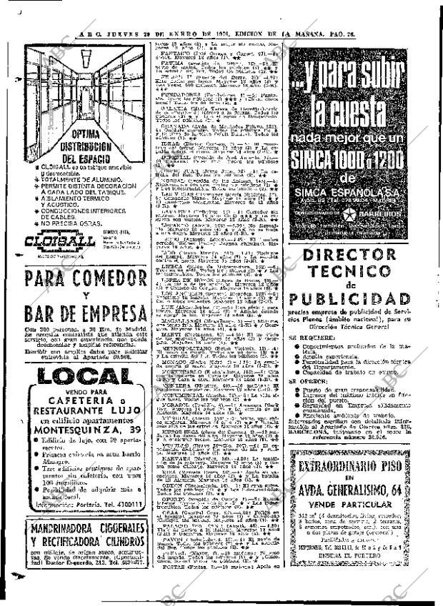 ABC MADRID 29-01-1970 página 76