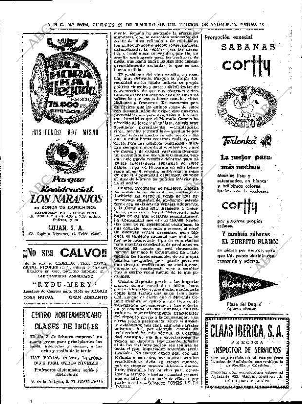 ABC SEVILLA 29-01-1970 página 16