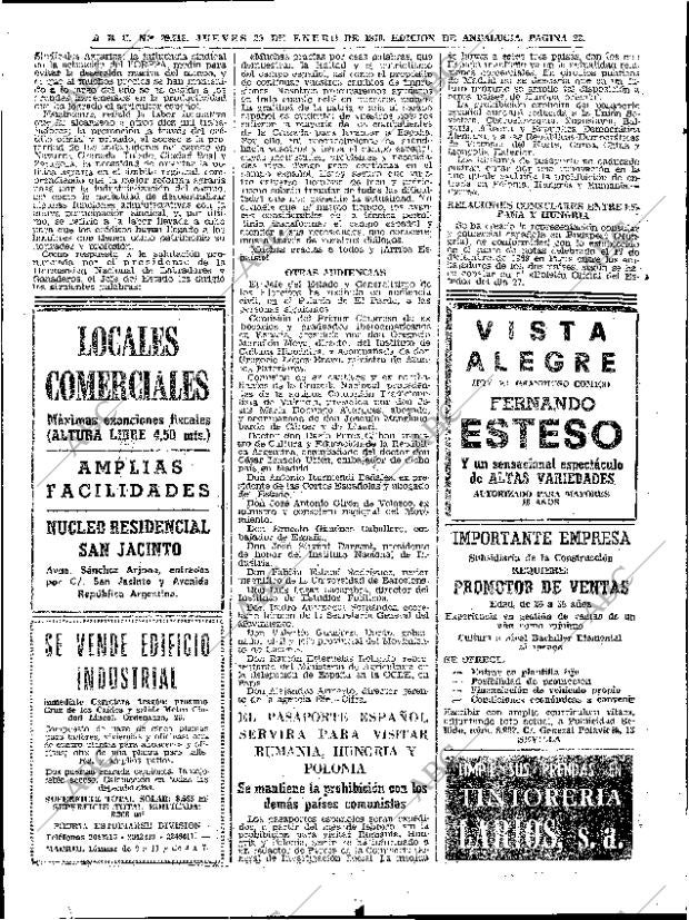 ABC SEVILLA 29-01-1970 página 20