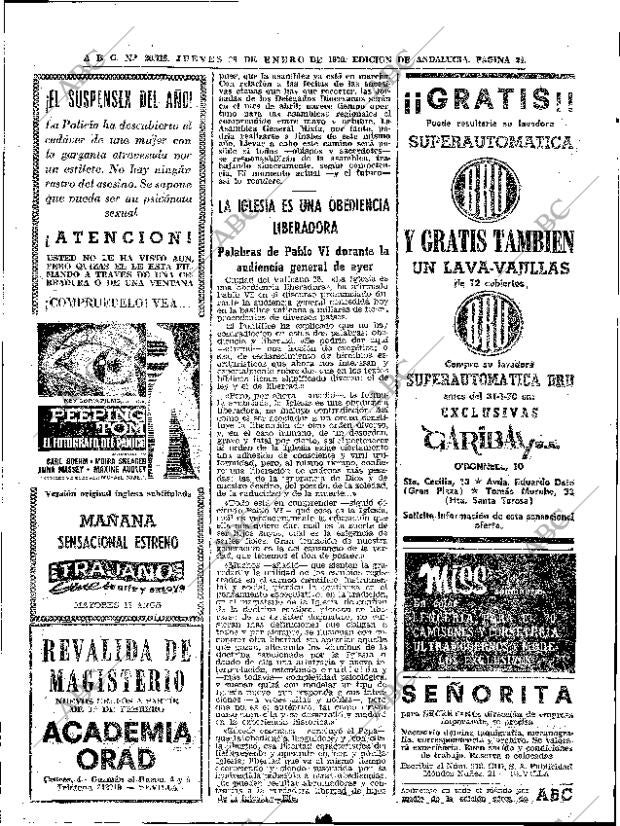 ABC SEVILLA 29-01-1970 página 22