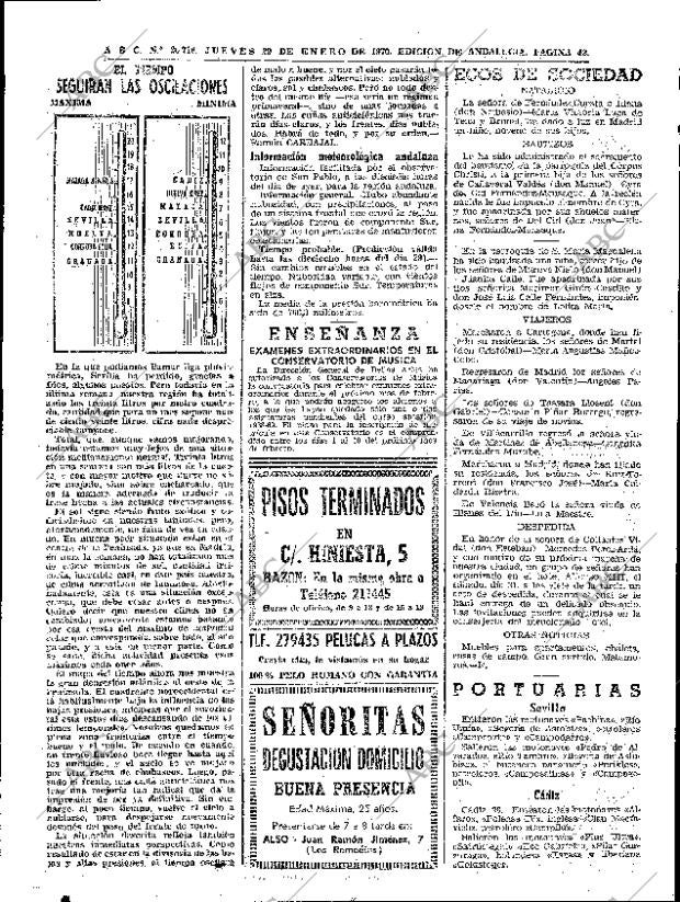 ABC SEVILLA 29-01-1970 página 40