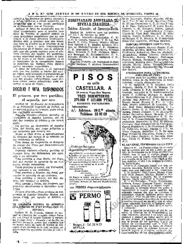 ABC SEVILLA 29-01-1970 página 42