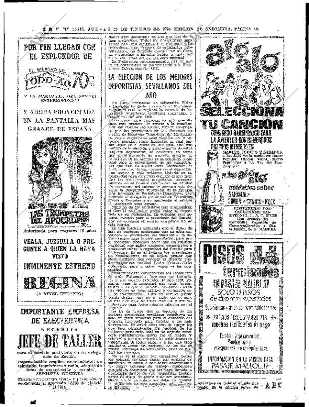 ABC SEVILLA 29-01-1970 página 46