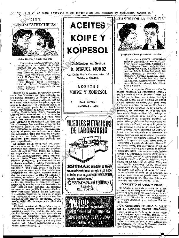 ABC SEVILLA 29-01-1970 página 47
