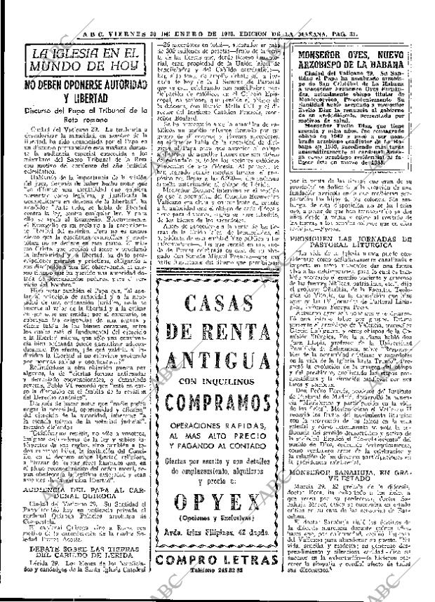 ABC MADRID 30-01-1970 página 31