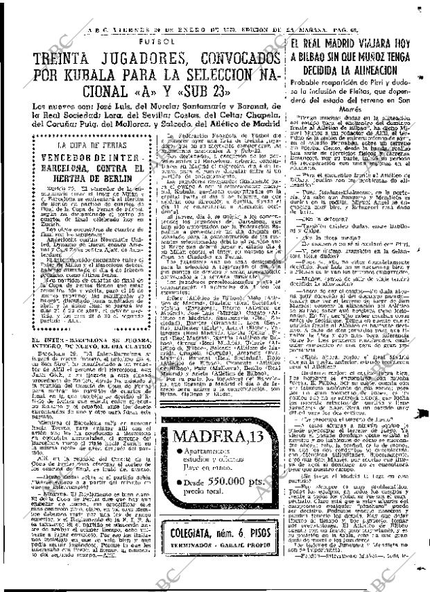 ABC MADRID 30-01-1970 página 63