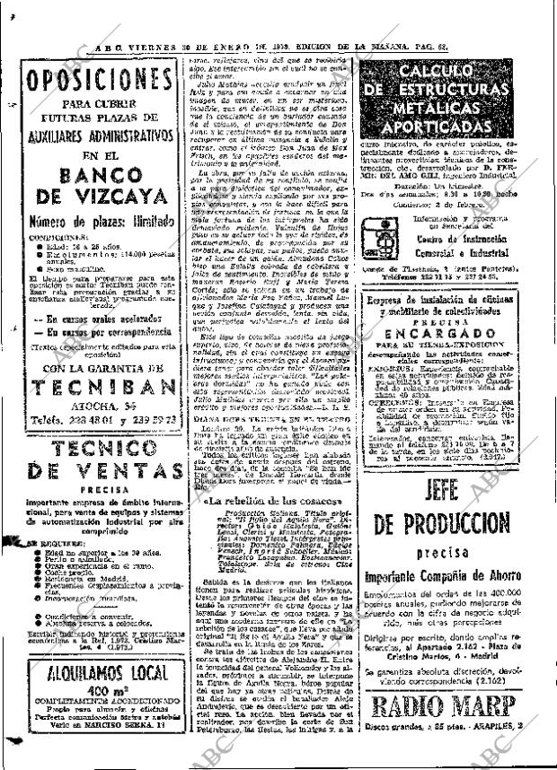 ABC MADRID 30-01-1970 página 68