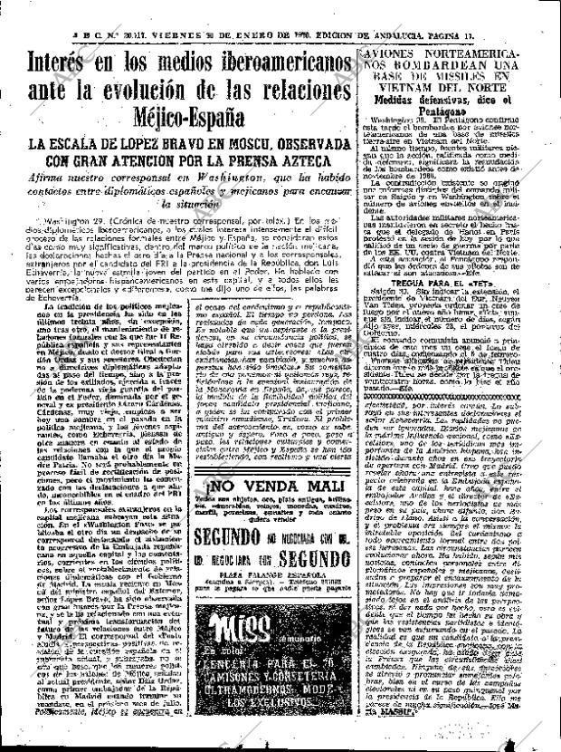 ABC SEVILLA 30-01-1970 página 17