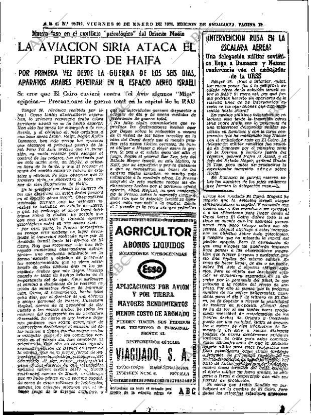 ABC SEVILLA 30-01-1970 página 19