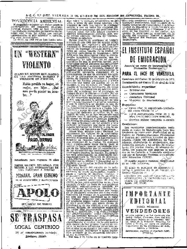 ABC SEVILLA 30-01-1970 página 24