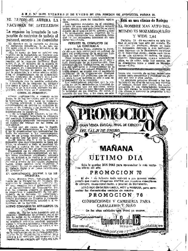 ABC SEVILLA 30-01-1970 página 29