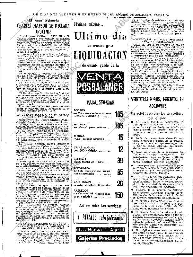 ABC SEVILLA 30-01-1970 página 30