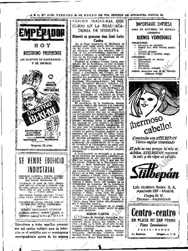 ABC SEVILLA 30-01-1970 página 34