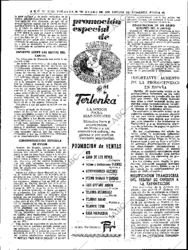 ABC SEVILLA 30-01-1970 página 40