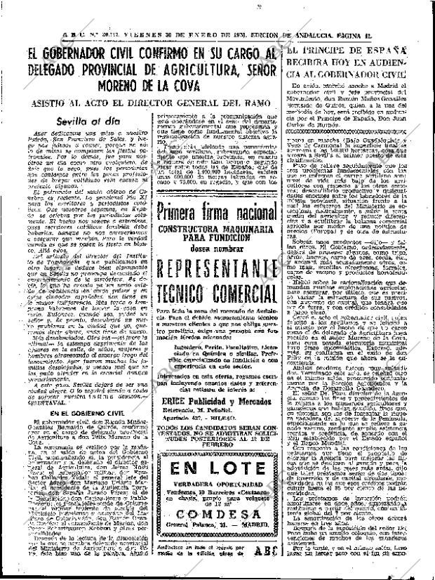 ABC SEVILLA 30-01-1970 página 41