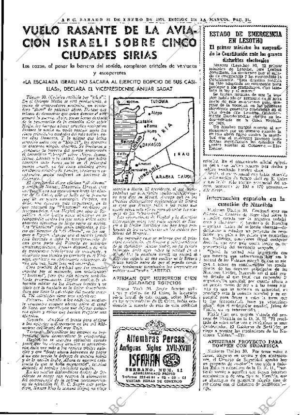 ABC MADRID 31-01-1970 página 21