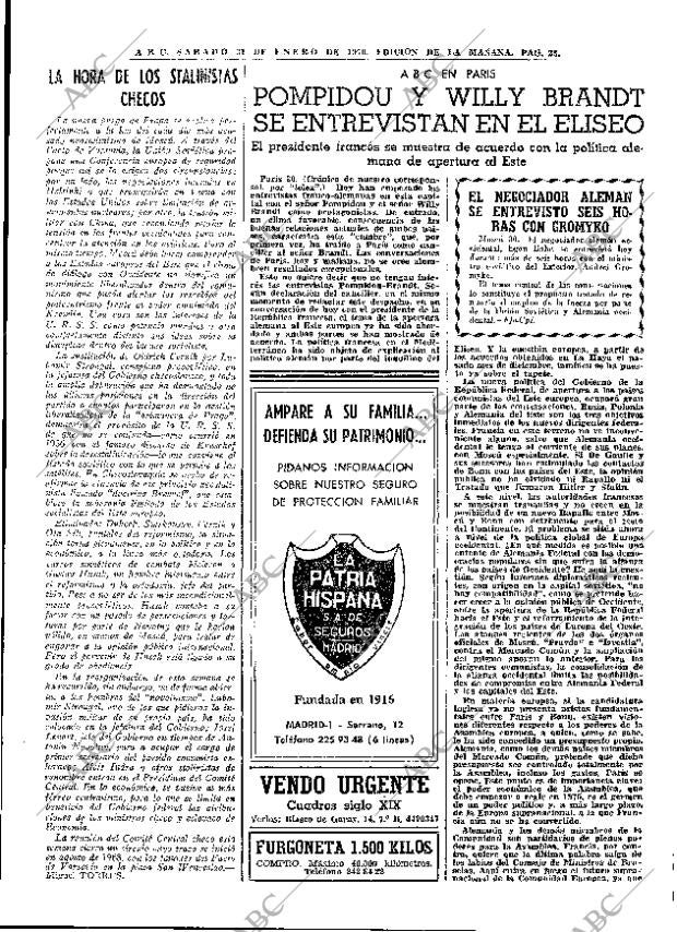 ABC MADRID 31-01-1970 página 23