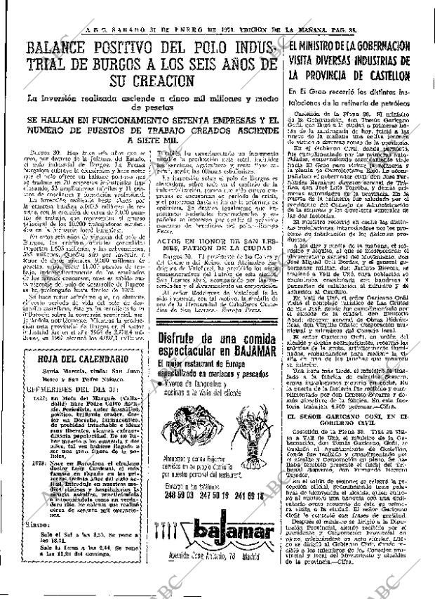 ABC MADRID 31-01-1970 página 35