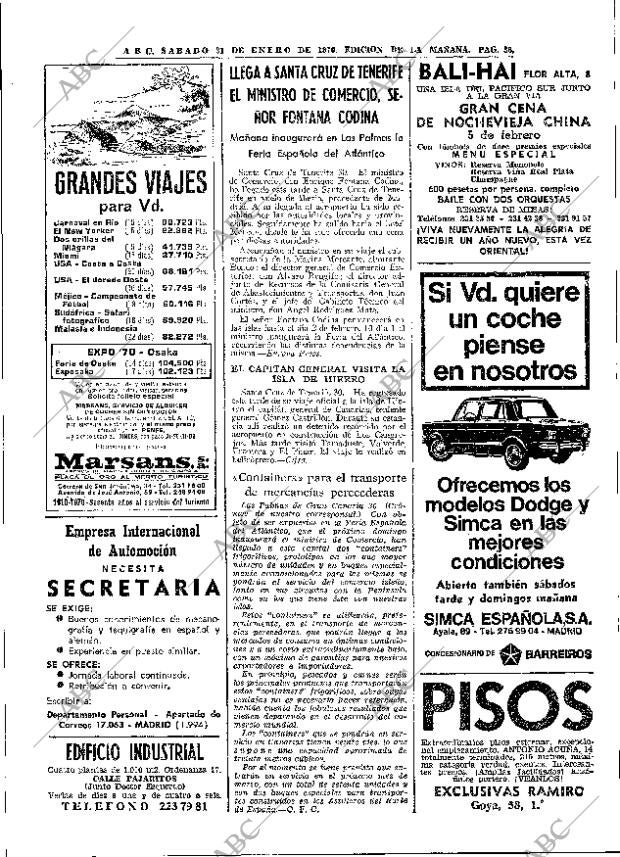 ABC MADRID 31-01-1970 página 36