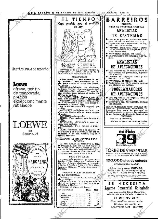 ABC MADRID 31-01-1970 página 38