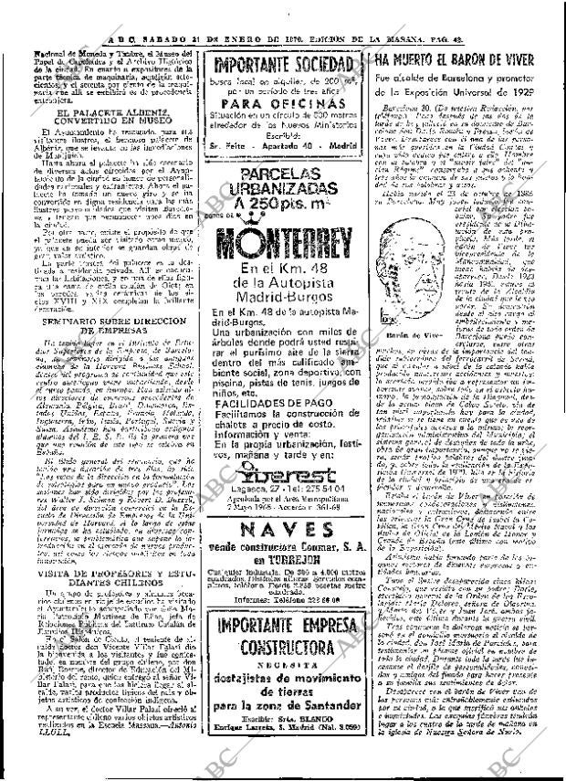 ABC MADRID 31-01-1970 página 42
