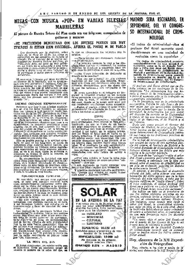 ABC MADRID 31-01-1970 página 45