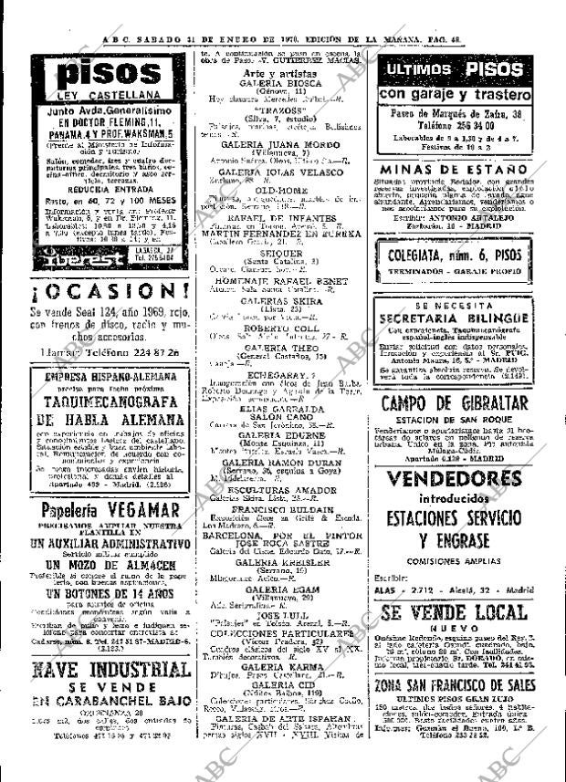ABC MADRID 31-01-1970 página 48
