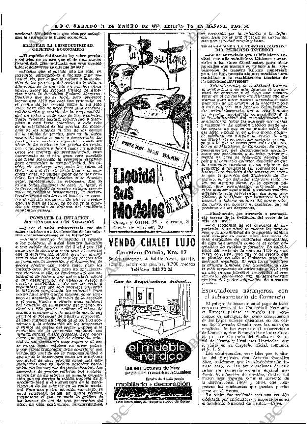 ABC MADRID 31-01-1970 página 52