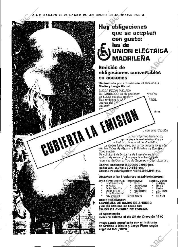 ABC MADRID 31-01-1970 página 54