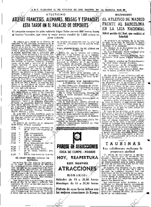 ABC MADRID 31-01-1970 página 65