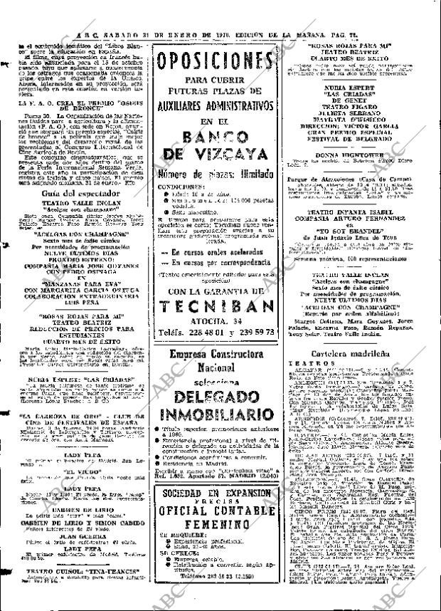 ABC MADRID 31-01-1970 página 72