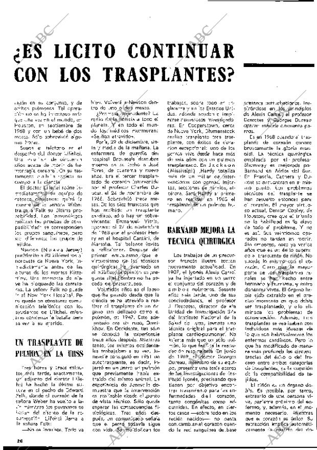BLANCO Y NEGRO MADRID 31-01-1970 página 26