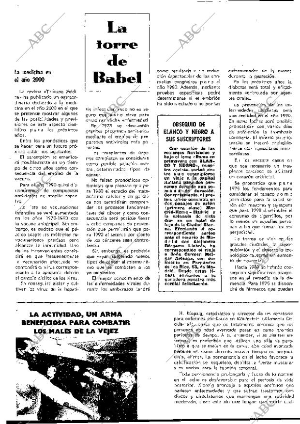 BLANCO Y NEGRO MADRID 31-01-1970 página 64