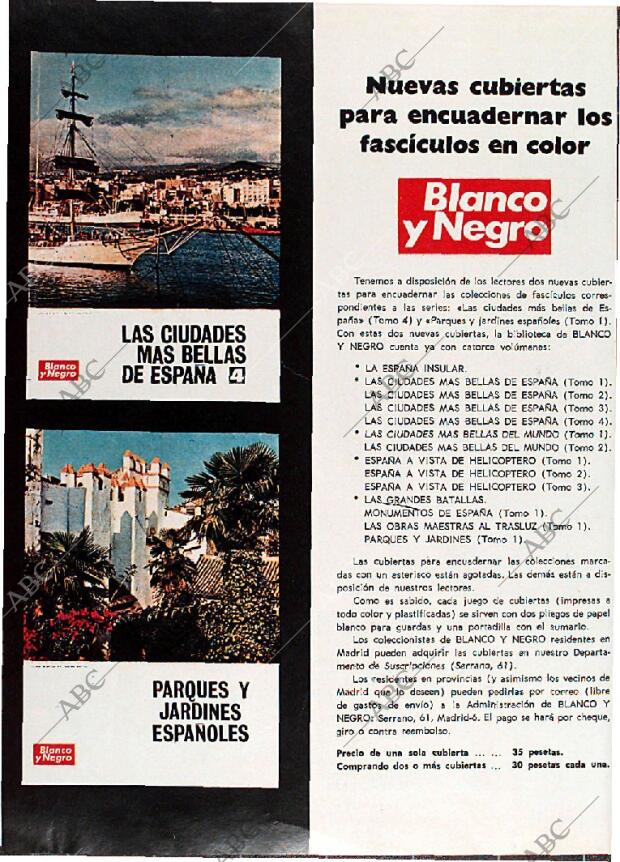 BLANCO Y NEGRO MADRID 31-01-1970 página 74