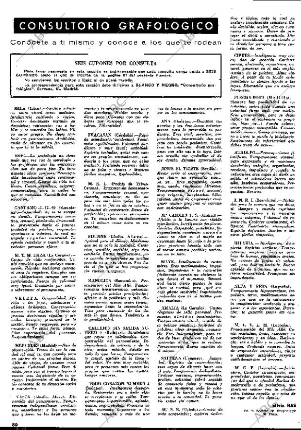 BLANCO Y NEGRO MADRID 31-01-1970 página 80