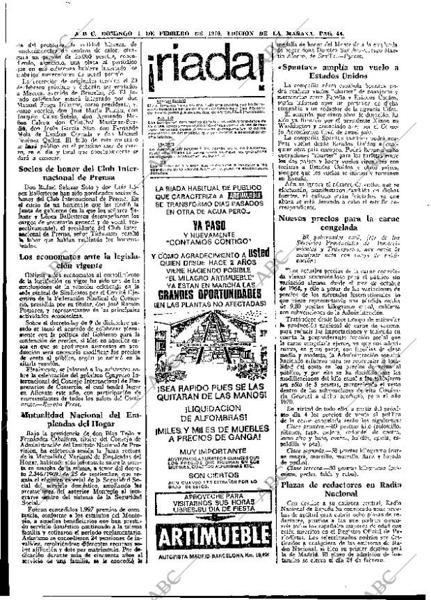 ABC MADRID 01-02-1970 página 44