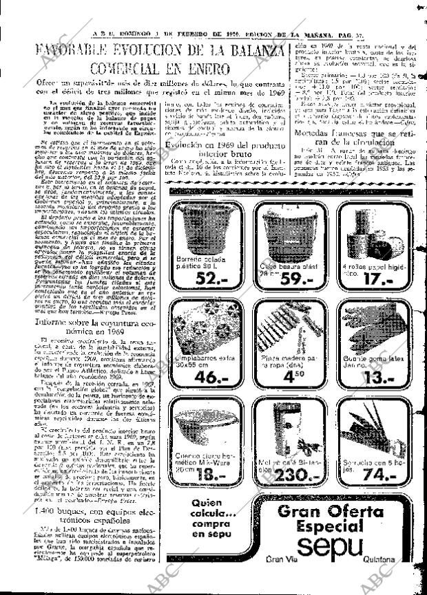ABC MADRID 01-02-1970 página 57