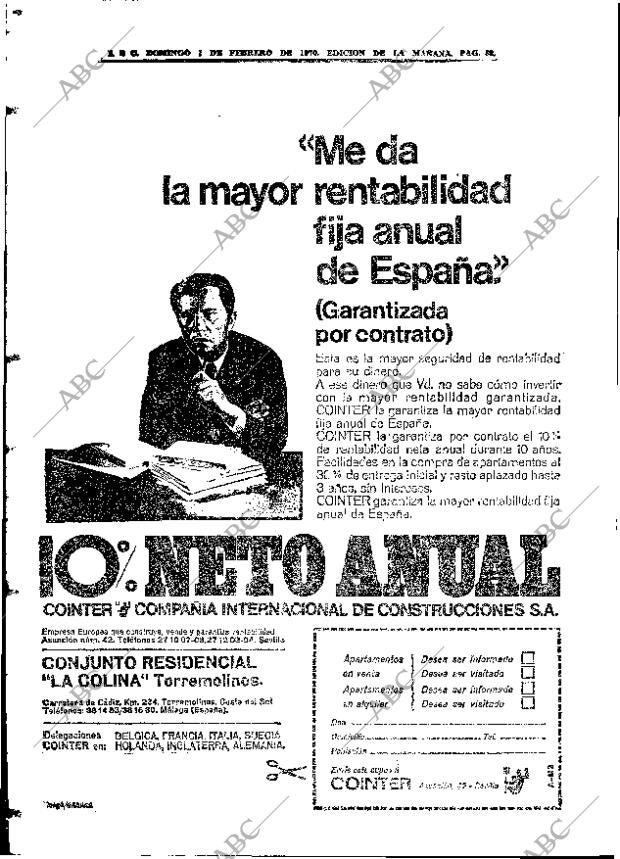 ABC MADRID 01-02-1970 página 58
