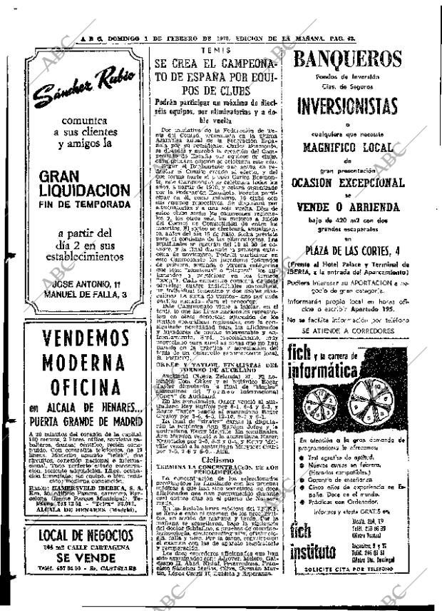 ABC MADRID 01-02-1970 página 62