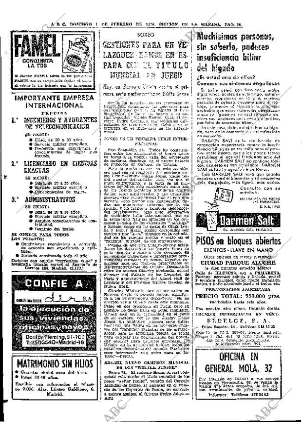 ABC MADRID 01-02-1970 página 64
