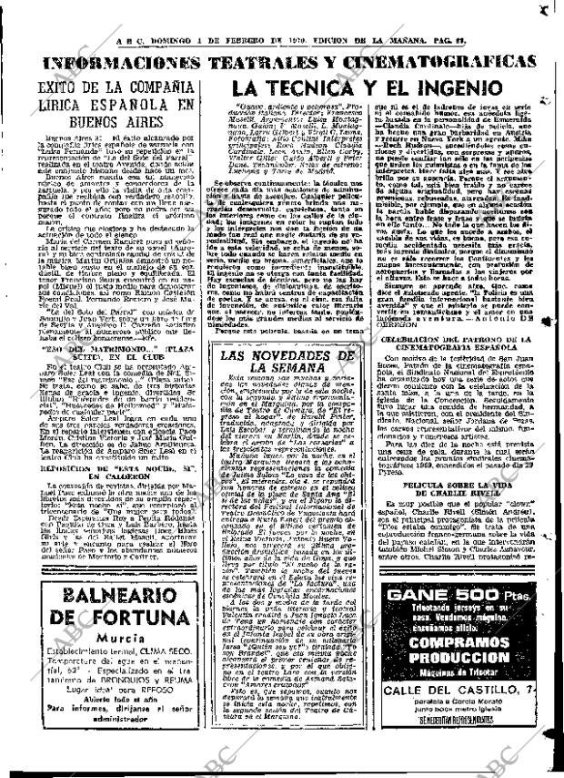 ABC MADRID 01-02-1970 página 69